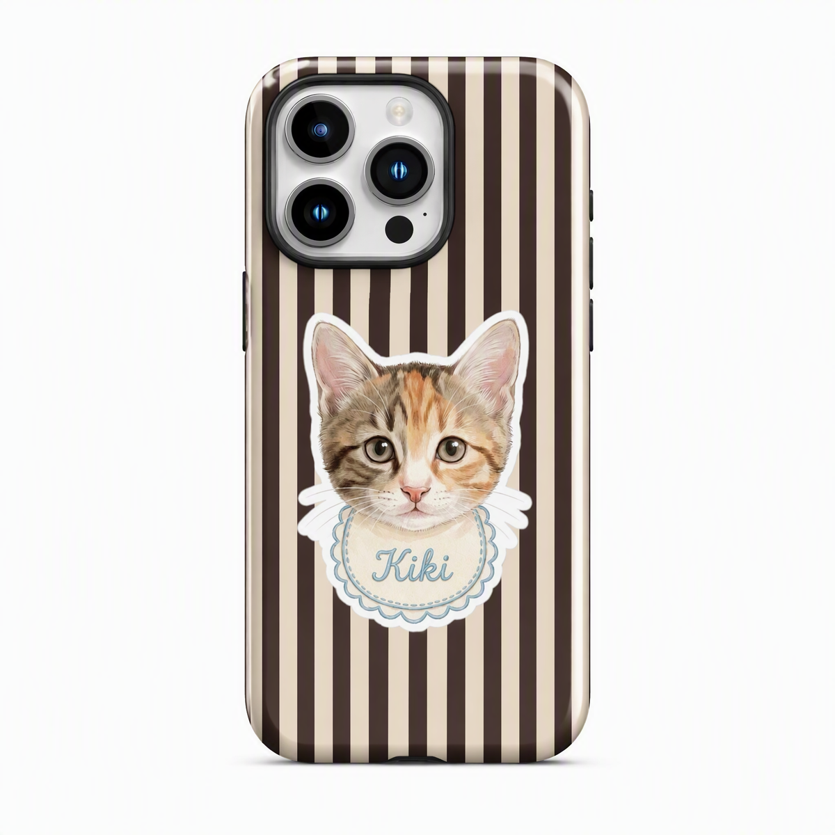 Stripe Series | Custom Pet Portrait Phone Case | MagSafe Compatible