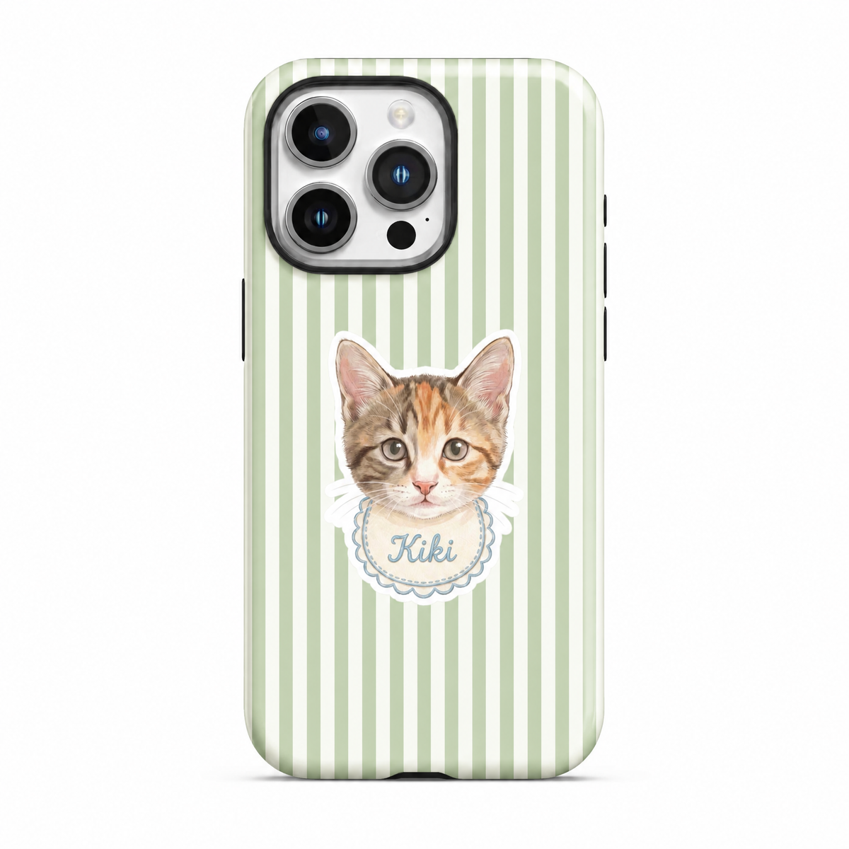 Stripe Series | Custom Pet Portrait Phone Case | MagSafe Compatible