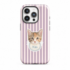 Stripe Series | Custom Pet Portrait Phone Case | MagSafe Compatible