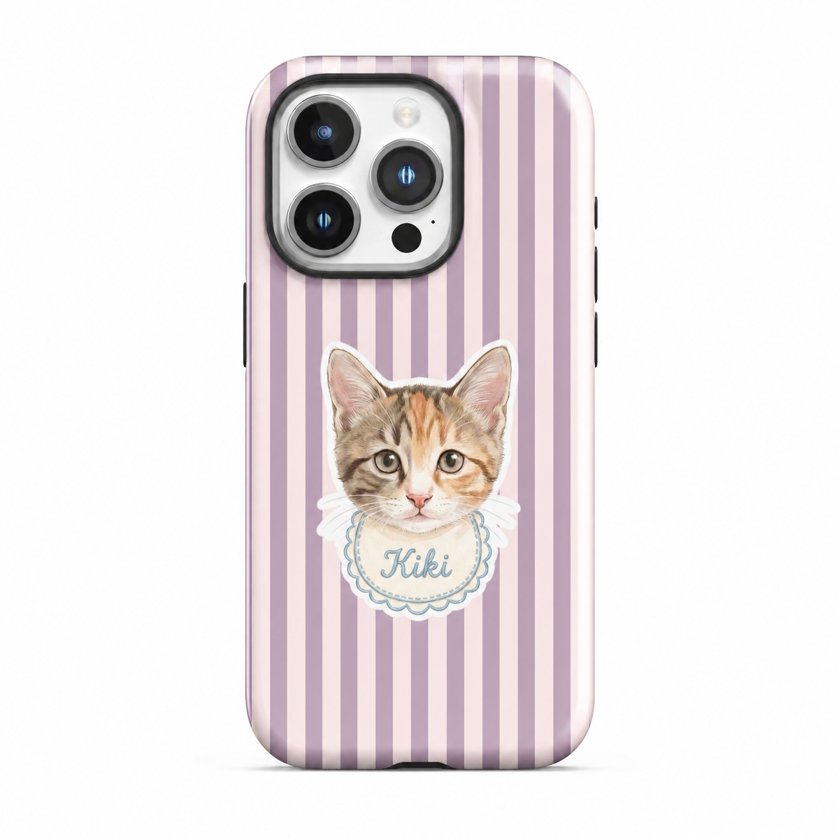 Stripe Series | Custom Pet Portrait Phone Case | MagSafe Compatible