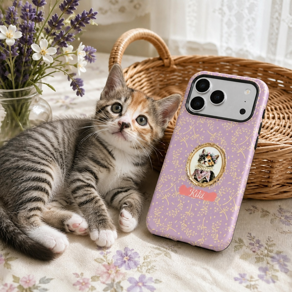 Rococo Series-Custom Pet Portrait Phone Case-MagSafe Compatible